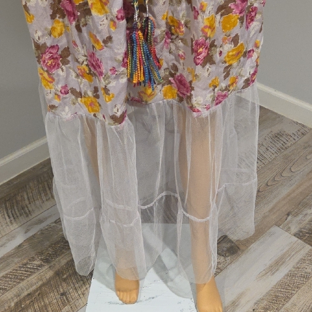 Aratta Multicolor Floral Long Sleeve Dress - Picture 7 of 14